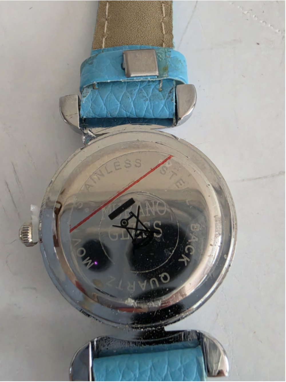 Uno Alla Volta / Glass of Venice Murano Glass Millefiori Watch – Light Blue... - Picture 4 of 7